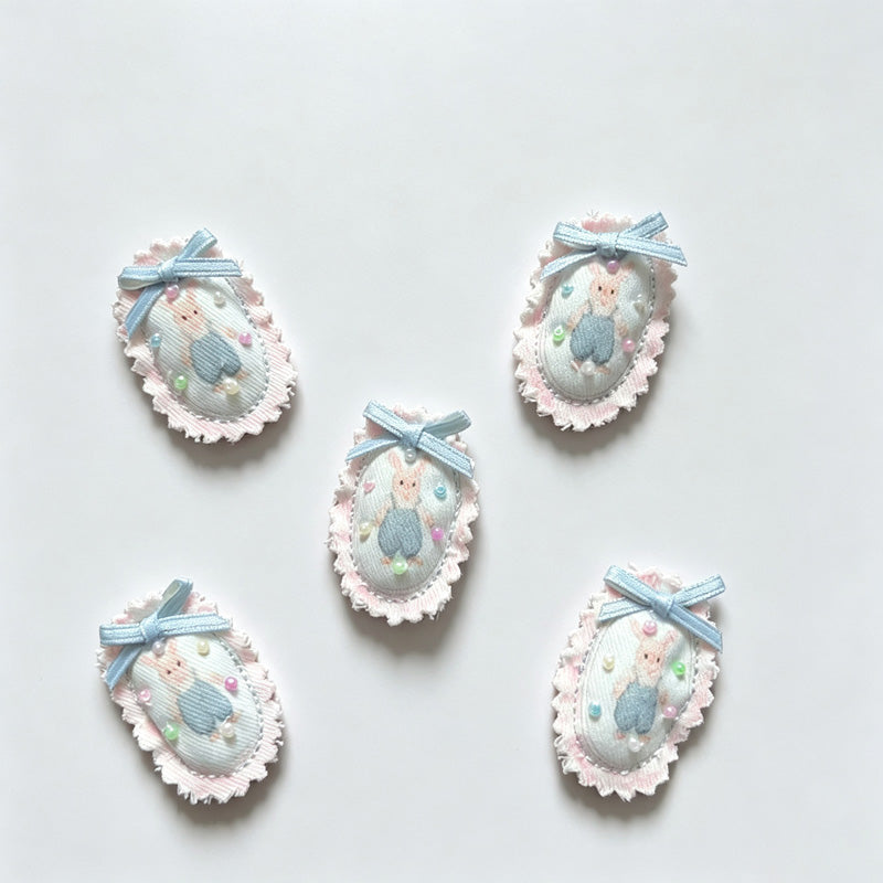 Rabbit Bow Trim Hair Accessory