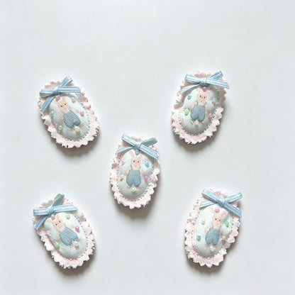 Rabbit Bow Trim Hair Accessory