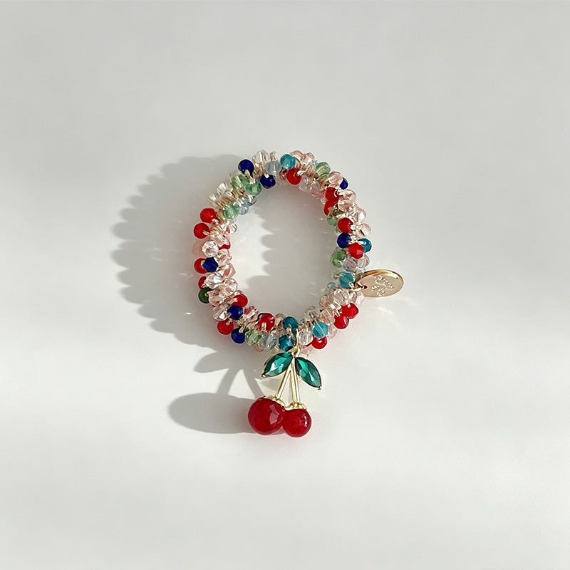 Flower Shape Bead Hair Tie