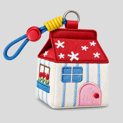 House Shaped Zipper Pouch