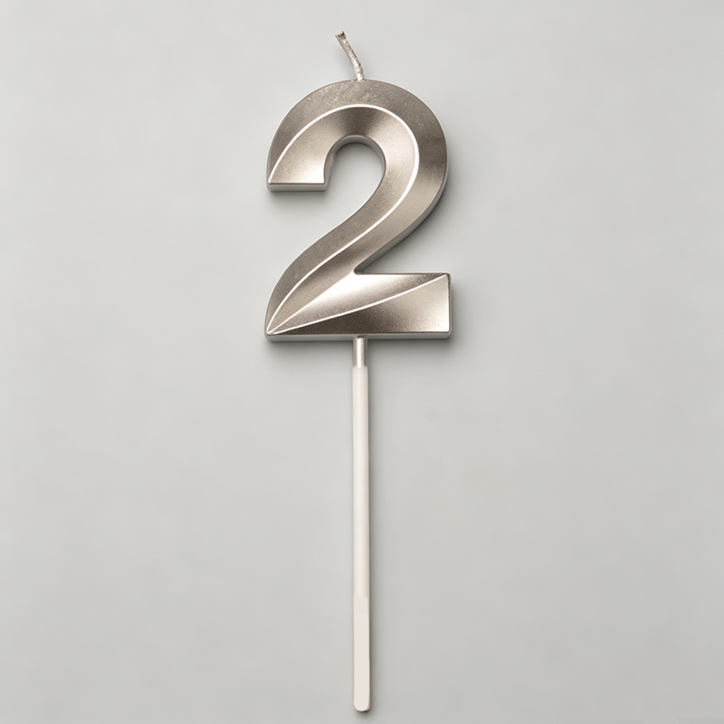 Metallic Gold Plated Birthday Candles