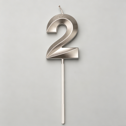 Metallic Gold Plated Birthday Candles