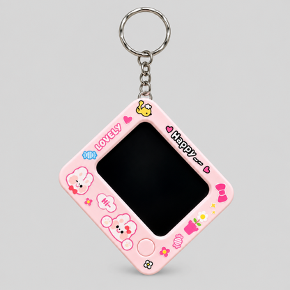 Mini LCD Drawing Board Plastic Keychain