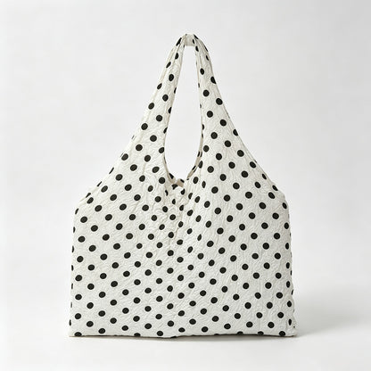 Polka‑Dot Foldable Shopping Pouch