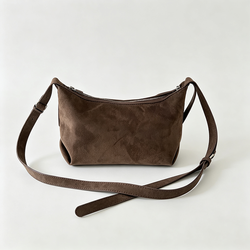 Solid Color Shoulder Handle Bag