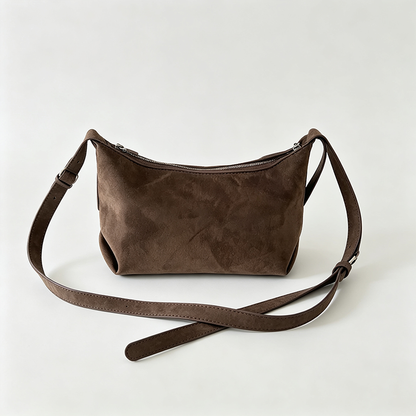 Solid Color Shoulder Handle Bag