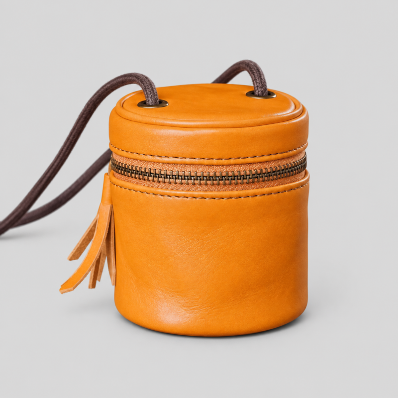 Barrel Shape Coin Storage Pouch