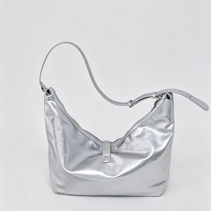 Metallic Slouch Shoulder Bag