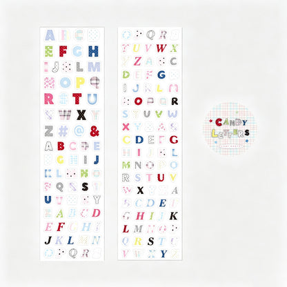 Tape Transparent Alphabet Sticker Tape
