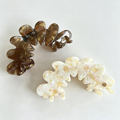 Petal Shape Acetate Hair Claw Clip