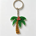 Beaded Palm Tree Keychain Bag - Shopdayla Wholesale - #0946