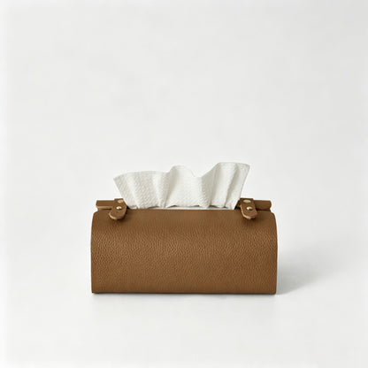 Faux Leather Tissue Box
