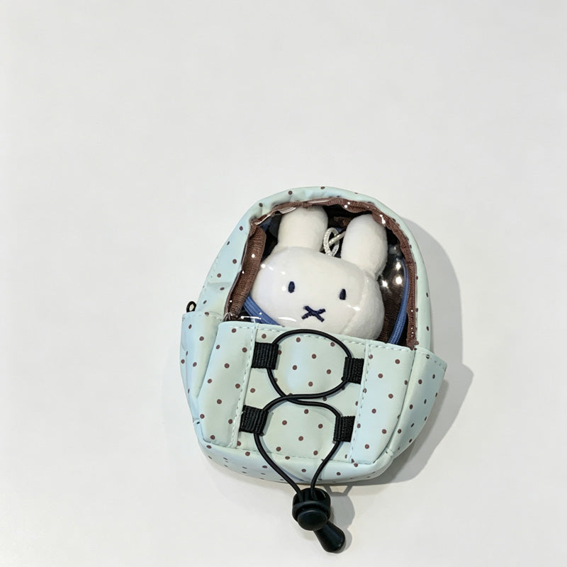 Polka Dots Print Pouch Bag Charm
