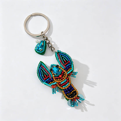 Beaded Lobster Bag Charm
