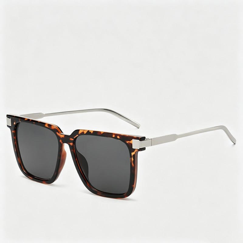 Square Metal Frame Sunglasses