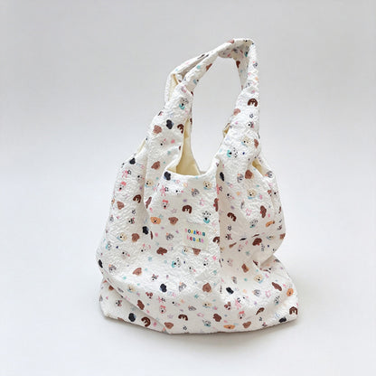 Animal Print Shoulder Tote Bag