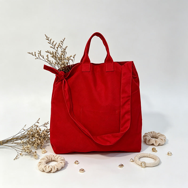 Red Market Tote Bag