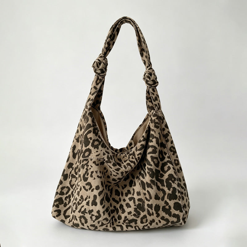 Leopard Print Market Tote
