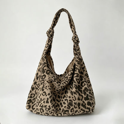 Leopard Print Market Tote