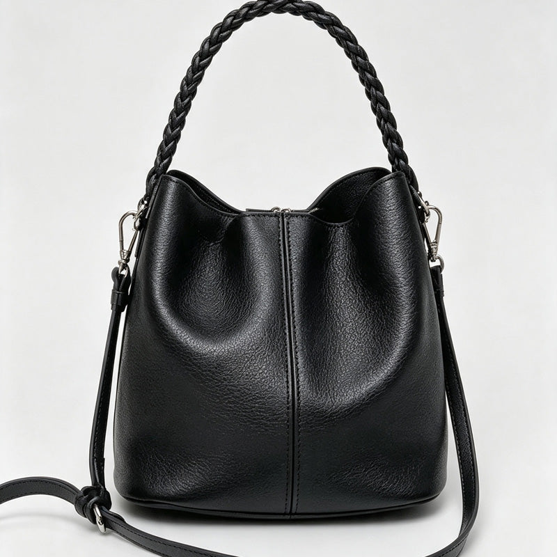 Color Block Bucket Handbag
