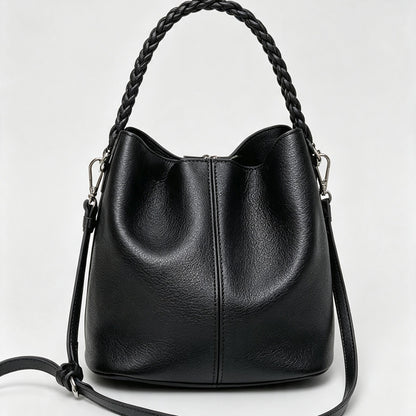 Color Block Bucket Handbag