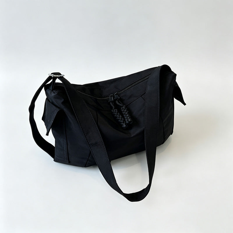 Canvas Drawstring Crossbody Bag