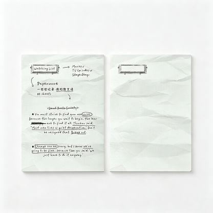 Decorative Non‑Sticky Memo Pad