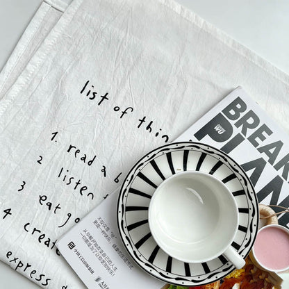 Handwritten List Placemat