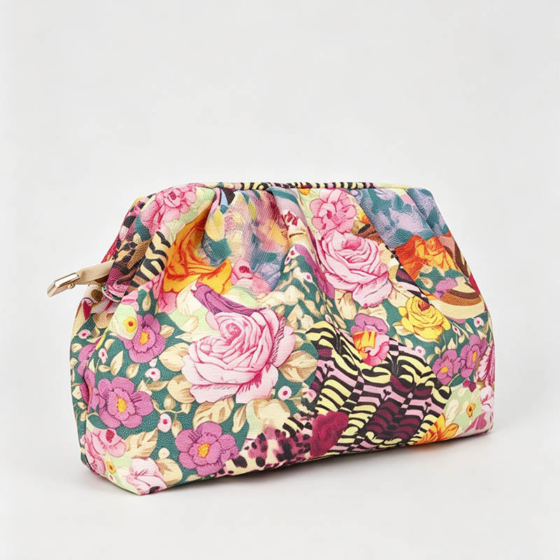 Floral Print Cloud Clutch Hand - Shopdayla Wholesale - #8034