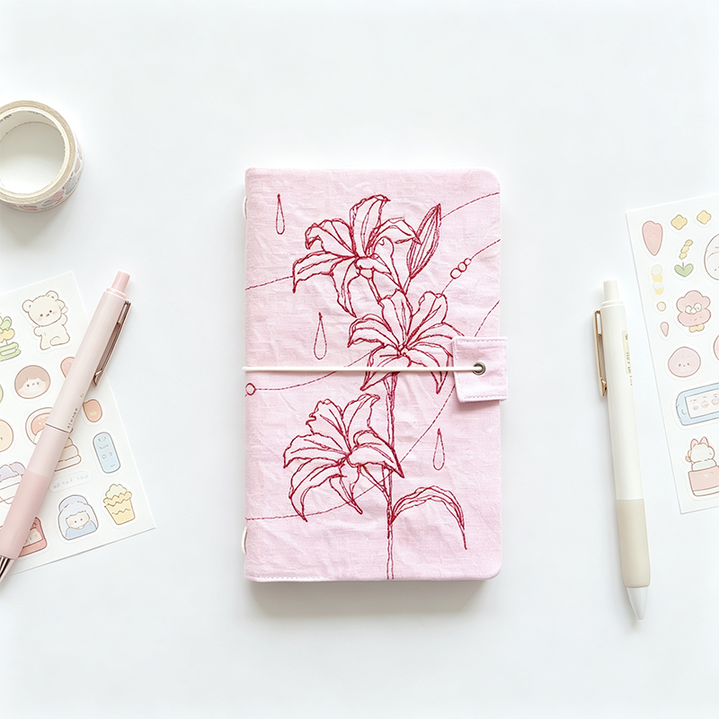 Embroidery A6 Notebook Cover Set
