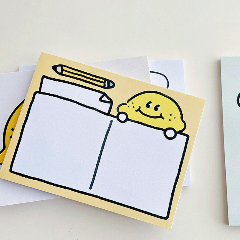 Lemon Graphic Non‑Sticky Notes