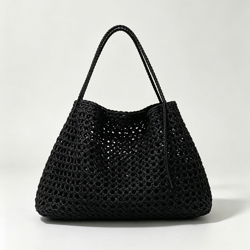 Cutout Trapeze Shoulder Tote