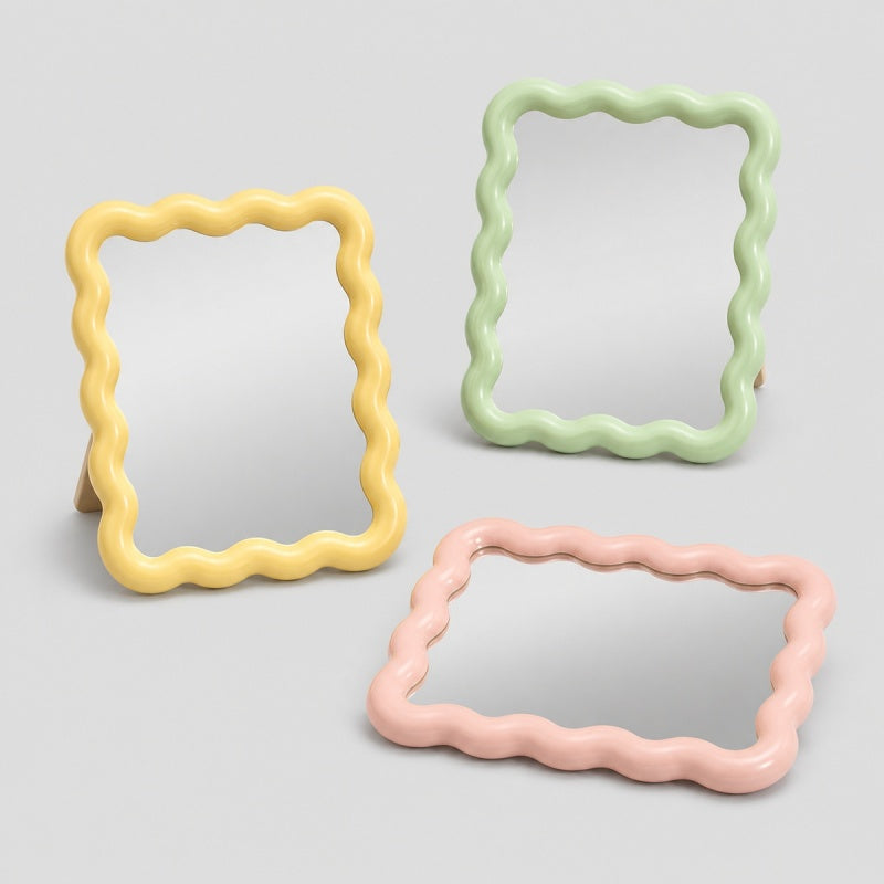 Wavy Frame Table Mirror