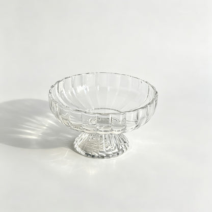 Footed Glass Dessert Bowl