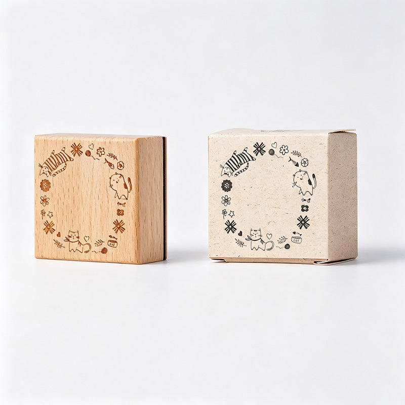 Cat Planner Wood Stamps