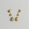 Gold Stud Earring Set - Shopdayla Wholesale - #8530