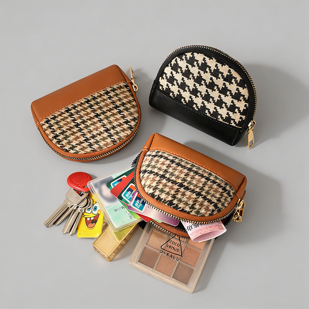 Elegant Plaid Mini Pouch - Shopdayla Wholesale - #8562