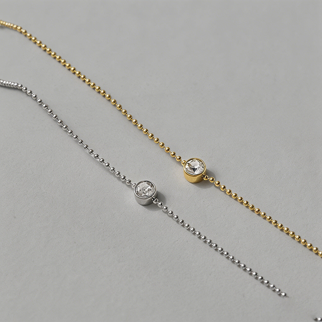 Solitaire Beaded Chain Bubble - Shopdayla Wholesale - #7058