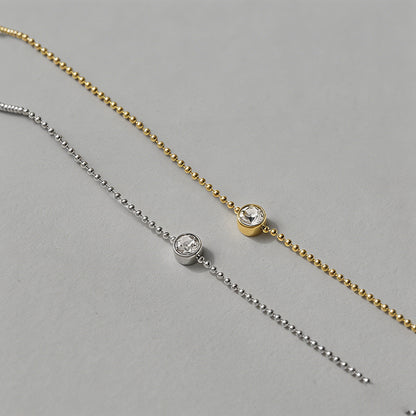 Solitaire Beaded Chain Bubble - Shopdayla Wholesale - #7058