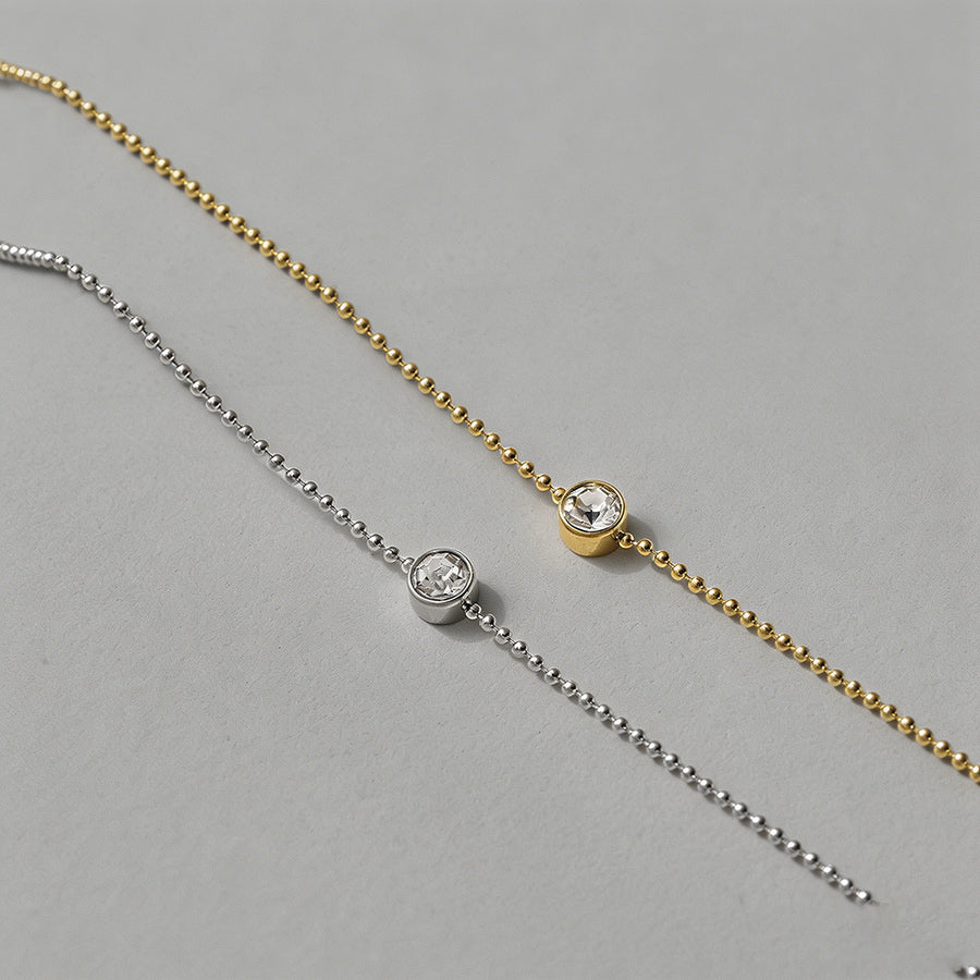 Solitaire Beaded Chain Bubble - Shopdayla Wholesale - #7058