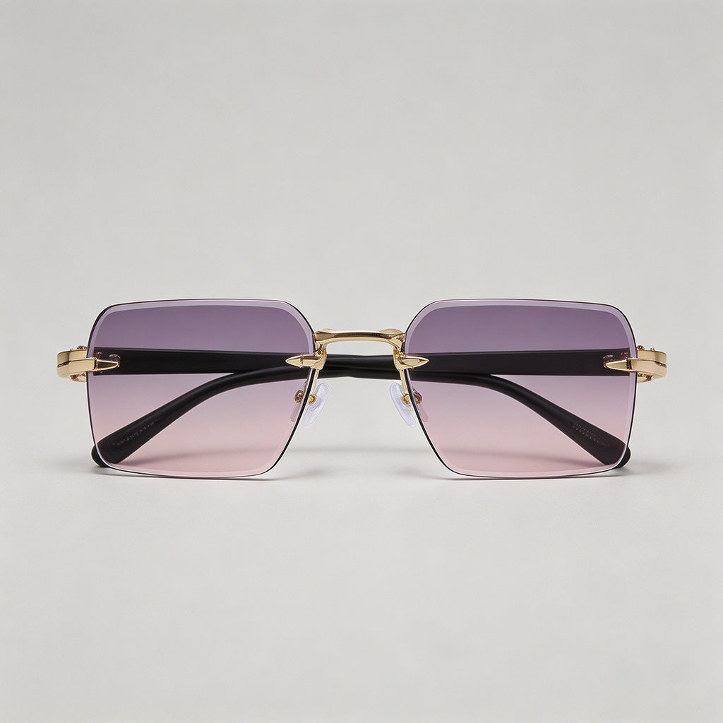 Metal Rimless Square Sunglasse - Shopdayla Wholesale - #6594