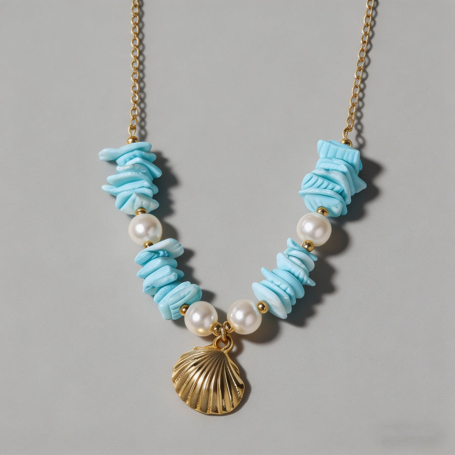 Beach Shell Pearl Stainless St - Shopdayla Wholesale - #1042