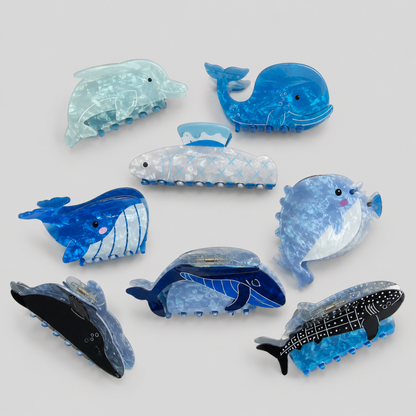 Personalized Ocean Animal Claw Clip