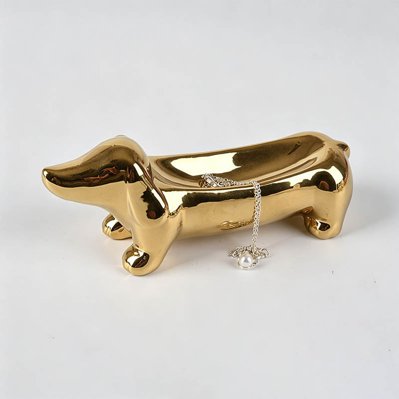 Dachshund‑Shaped Ceramic Jewel - Shopdayla Wholesale - #9762