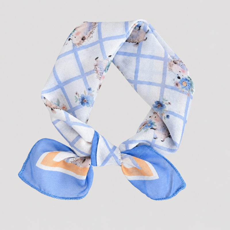 Floral Printed Polyester Squar - Shopdayla Wholesale - #4882