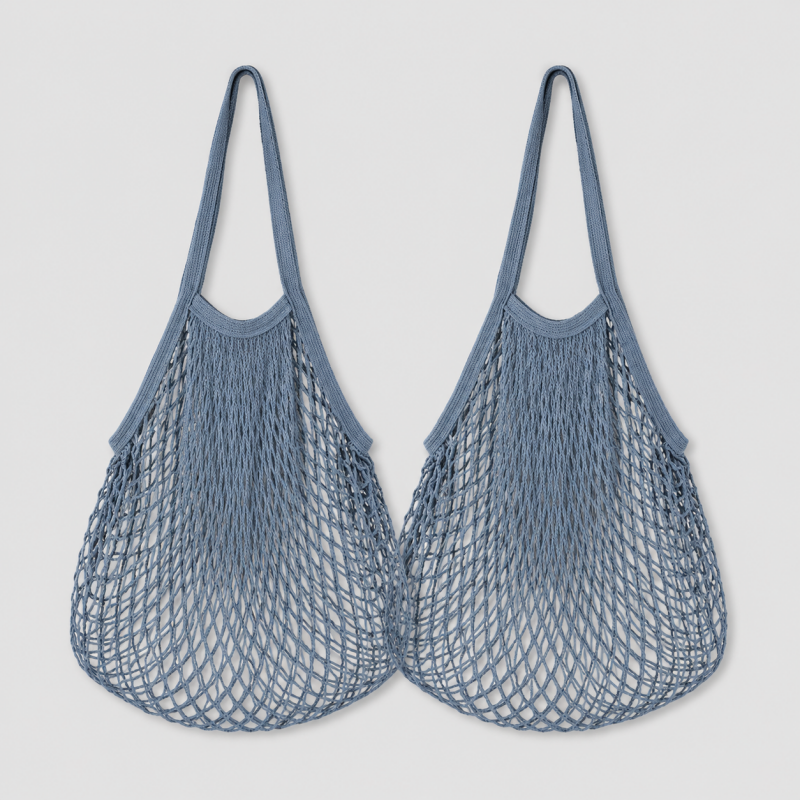 Cotton Woven Mesh Shopping Tot - Shopdayla Wholesale - #3106