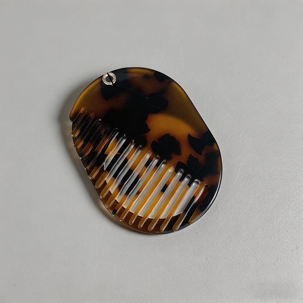 Acetate Oval Hair Comb - Shopdayla Wholesale - #9474