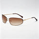 Gold Frame / Gradient Brown Lens / One Size