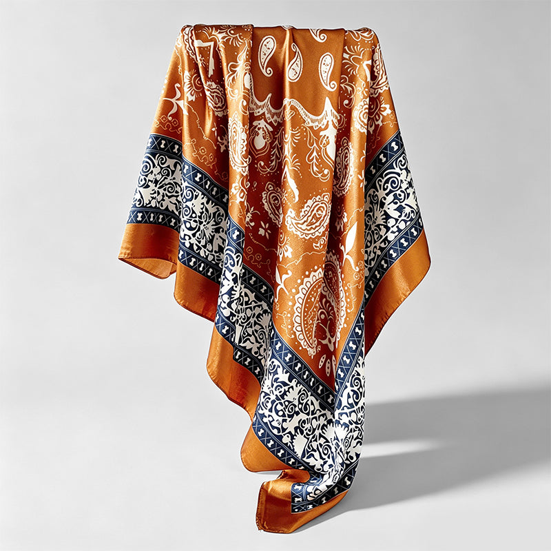 Retro Ethnic Paisley Print Lar - Shopdayla Wholesale - #8914