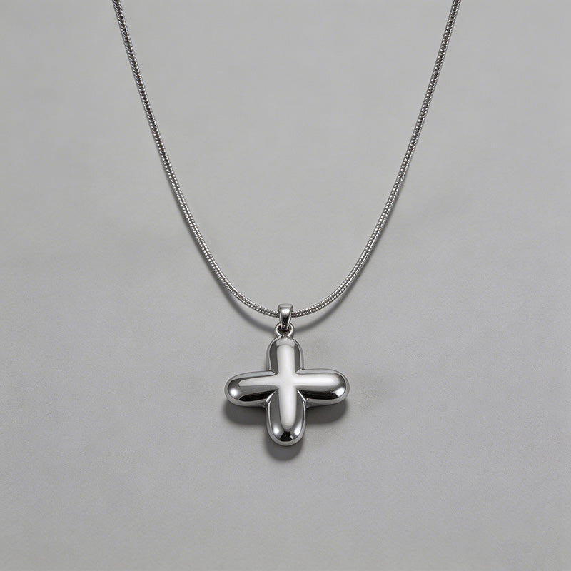 3D Bubble Letter Initial Necklace